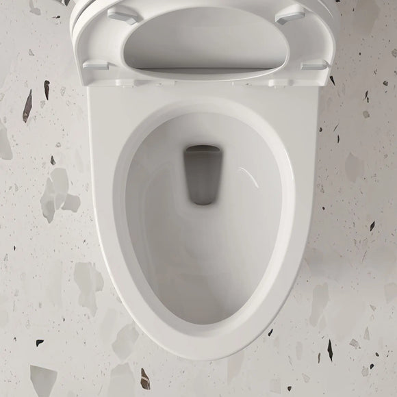 Studio S Skirted Two-Piece 1.28 gpf/4.8 Lpf Chair Height Elongated Toilet With Seat