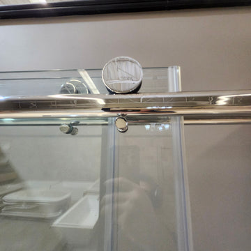 Vida Escape 2 Two Panel Shower Door 60 x 75 Inventory Clearance Includes Hardware as is - 0