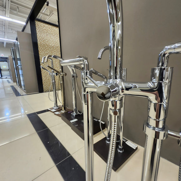 Riobel Riu Floormount Tub Filler Trim Only Floormodel Clearance As Is N Side