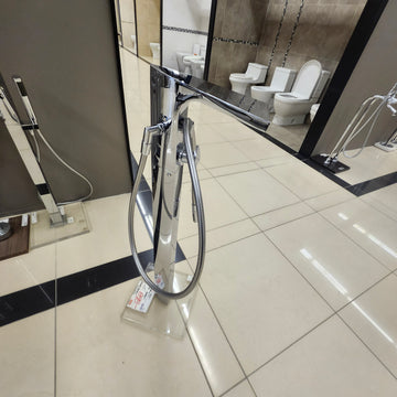 Aquabrass Nu Floormount Tub Filler Chrome Floormodel As Is N Side - 0
