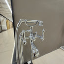 Riobel Traditional Freestanding Tub Filler with Hand Shower – Chrome Floormodel Clearance As Is N Side-6