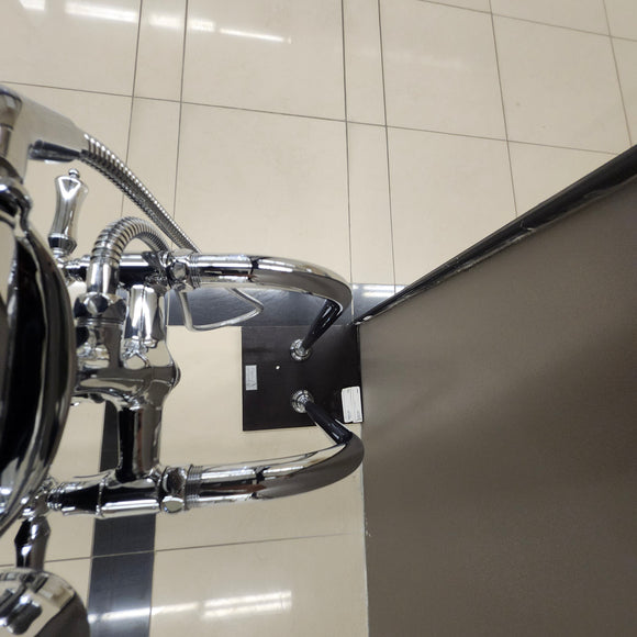 Riobel Traditional Freestanding Tub Filler with Hand Shower – Chrome Floormodel Clearance As Is N Side