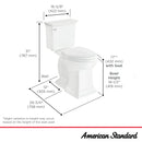 Town Square S Two-Piece 1.28 gpf/4.8 Lpf Chair Height Elongated Toilet Less Seat-4