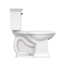 Town Square S Two-Piece 1.28 gpf/4.8 Lpf Chair Height Elongated Toilet Less Seat-2