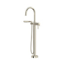 Riobel Authentica Thermostatic Floor Mount Tub Filler with Hand Shower Trim-3