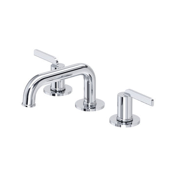 Riobel Authentica Widespread Bathroom Faucet with Low Spout & Push Drain