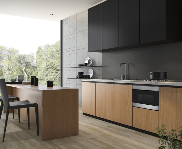 Smart with, 24” Built-In Microwave Drawer in Stainless Steel and Black Glass with "Easy Wave Open" Motion Sensor