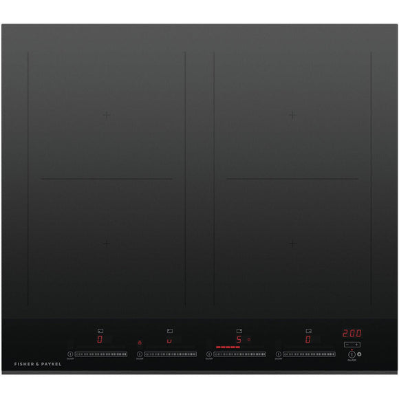 Fisher & Paykel 24-inch Built-in Electric Induction Cooktop with 4 Cooking Zones CI244DTB4