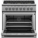 Fisher & Paykel 36-inch Freestanding Gas Range with Dual Flow Burners™ RGV3-366-N-2