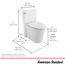 Studio S Skirted Two-Piece 1.28 gpf/4.8 Lpf Chair Height Elongated Toilet With Seat-3