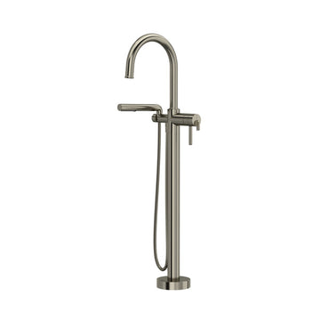 Riobel Authentica Thermostatic Floor Mount Tub Filler with Hand Shower Trim - 0