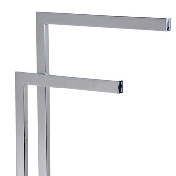 Laloo Floor Stand Double Towel Bar - 0