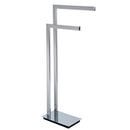 Laloo Floor Stand Double Towel Bar-1