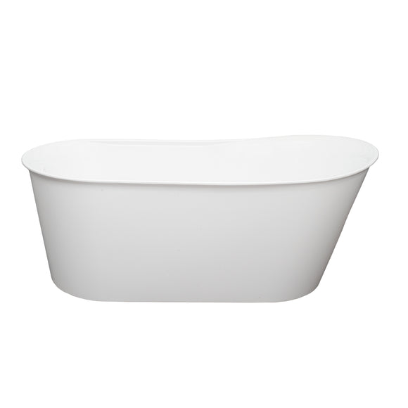 Aura Aran Freestanding Bathtub White 66" x 32" Floormodel Clearance Samor As Is