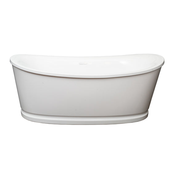 Aura Carnaby 69" Freestanding Acrylic Bathtub Floormodel As Is Etobicoke Mississauga Samor