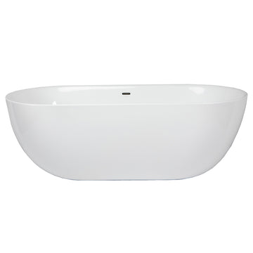 Aura Olson 71" x 34" Freestanding Bathtub Floormodel Clearance Samor As is