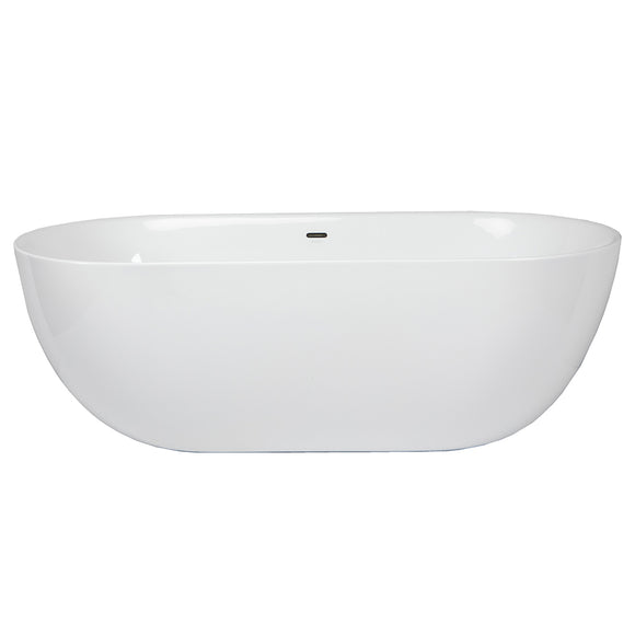 Aura Olson 71" x 34" Freestanding Bathtub Floormodel Clearance Samor As is