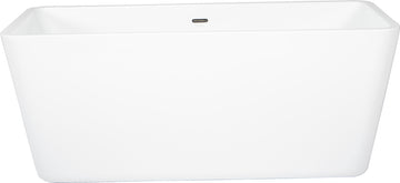 Aura Vasa Freestanding Bathtub 59" x 28" White Floormodel As Is