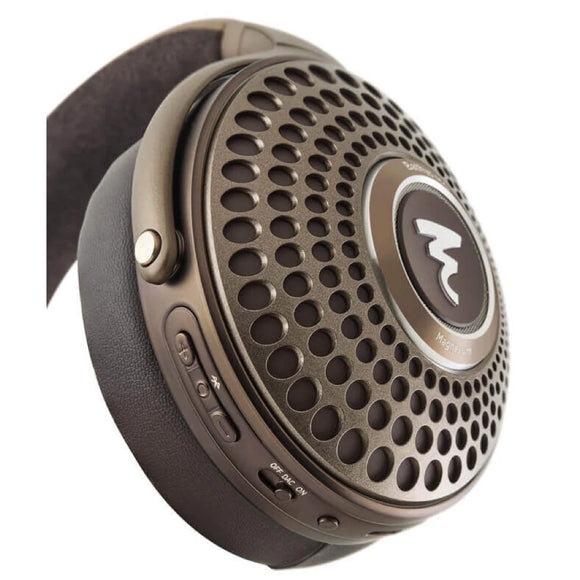 Focal Bathys MG Wireless Noise-Cancelling Hi-Fi Headphones close up of ear muff