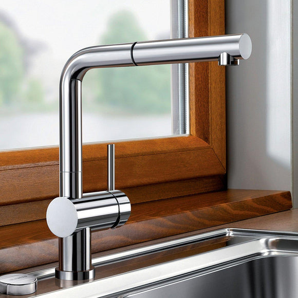 BLANCO LINUS-S Vario Pull-Out Kitchen Faucet - Chrome - 526365 Inventory Clearance New in Box
