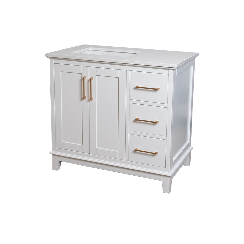 Buy white Vida Madison Floormount Vanity