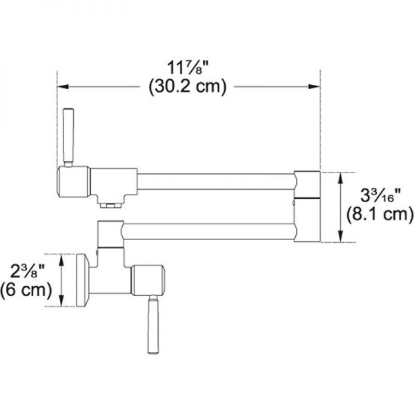 Franke PF5200 Absinthe Wall Mount Pot Filler - 0