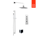 Unity Aquabrass Square Thermostatic Shower Kit-4