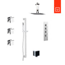 Unity Aquabrass Square Thermostatic Shower Kit-6