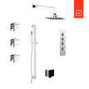 Unity Aquabrass Square Thermostatic Shower Kit-7
