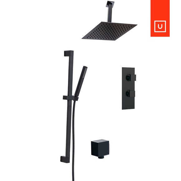 Unity Aquabrass Square Thermostatic Shower Kit