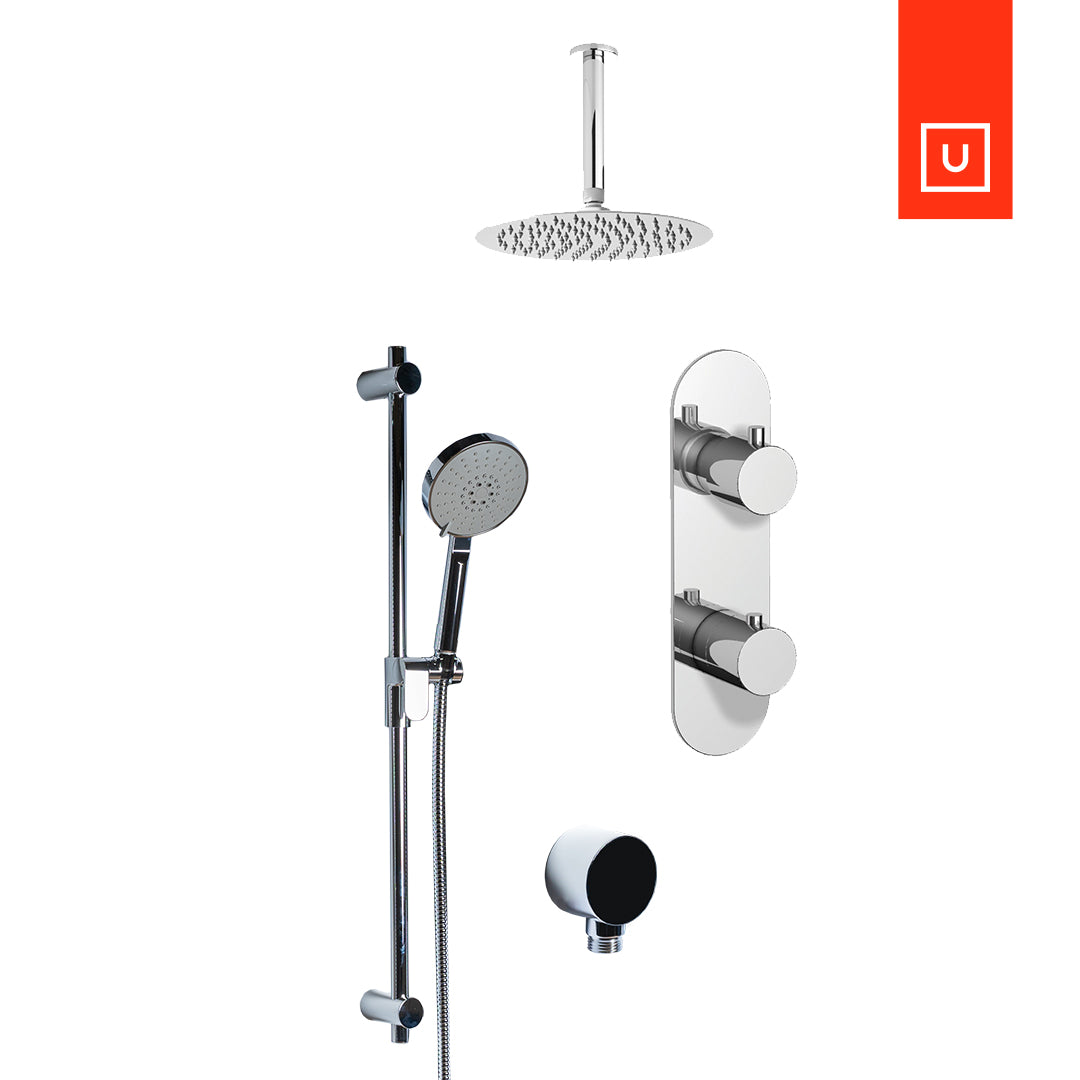 Unity Cabano Volero Thermostatic Shower Kit - 0