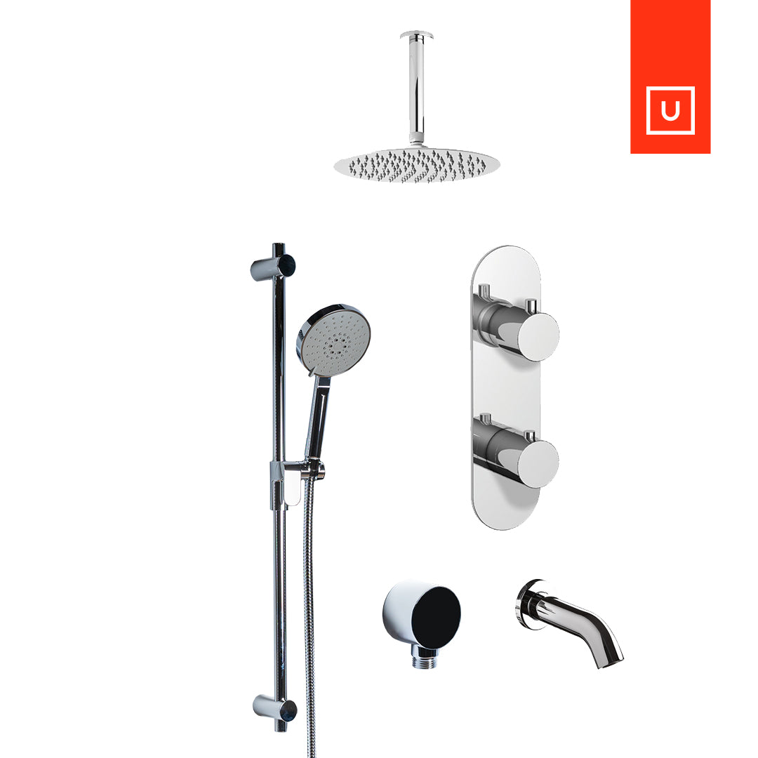 Unity Cabano Volero Thermostatic Shower Kit