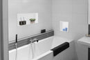 Easy Drain Container BOX Wall Niche (24" x 12" x 4") – Black / White-3