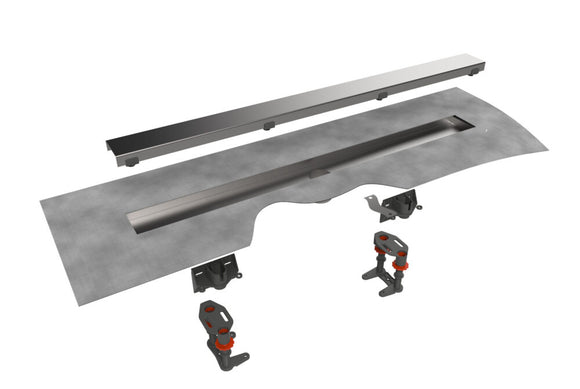 Easy Drain Modulo Stone Tile-In Linear Drain Trim (MBNAT Series) Inventory Clearance
