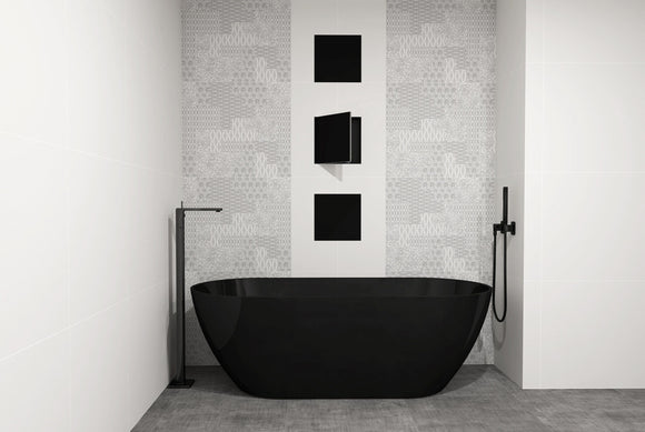 Easy Drain Container T-BOX Wall Niche (12" x 12") – Black / White Inventory Clearance
