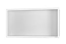 Easy Drain Container BOX Wall Niche (24" x 12" x 4") – Black / White-1