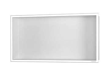 Easy Drain Container BOX Wall Niche (24" x 12" x 4") – Black / White