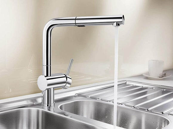 BLANCO LINUS-S Vario Pull-Out Kitchen Faucet - Chrome - 526365 Inventory Clearance New in Box