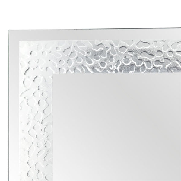 Laloo Faux Cloud Relief Framed Mirror