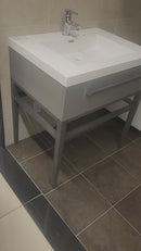 Aura Grand River 30 x 22 Floormount Vanity with Countertop Sink Top Combo Floormodel Clearance as is J11-11