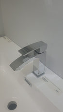 Rubi Fall Single Hole Bathroom Vanity Faucet Chrome RFA11B Floormodel Clearance As is (H18)-9