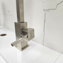 Franke Gneck Kitchen Faucet Floormount clearance Sold As Is Brush Nickel-5