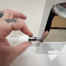 Aquabrass Love Me 2pc Roman Deck Tub Filler With Hand Shower Floormodel Sold as is-11