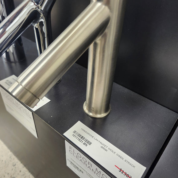 Hansgrohe Axor Series 1 Hole Single Faucet Starck Lever Handle Brushed Nickel Floormodel Clearance as is