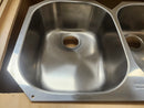 Franke Compact Series CPX120 29 Inch Undermount Double Bowl Stainless Steel Sink with 18-Gauge and Polished Finish Kitchen Sink Floormodel Clearance As is-2