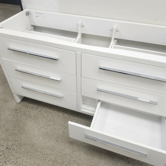 Vida 60 Inch Floormount Bathroom Vanity no countertop sold as is Floormodel Clearance (212)