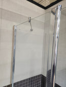 Neptune 60 x 30 built in bathtub and vida tub door (as is) j13-2