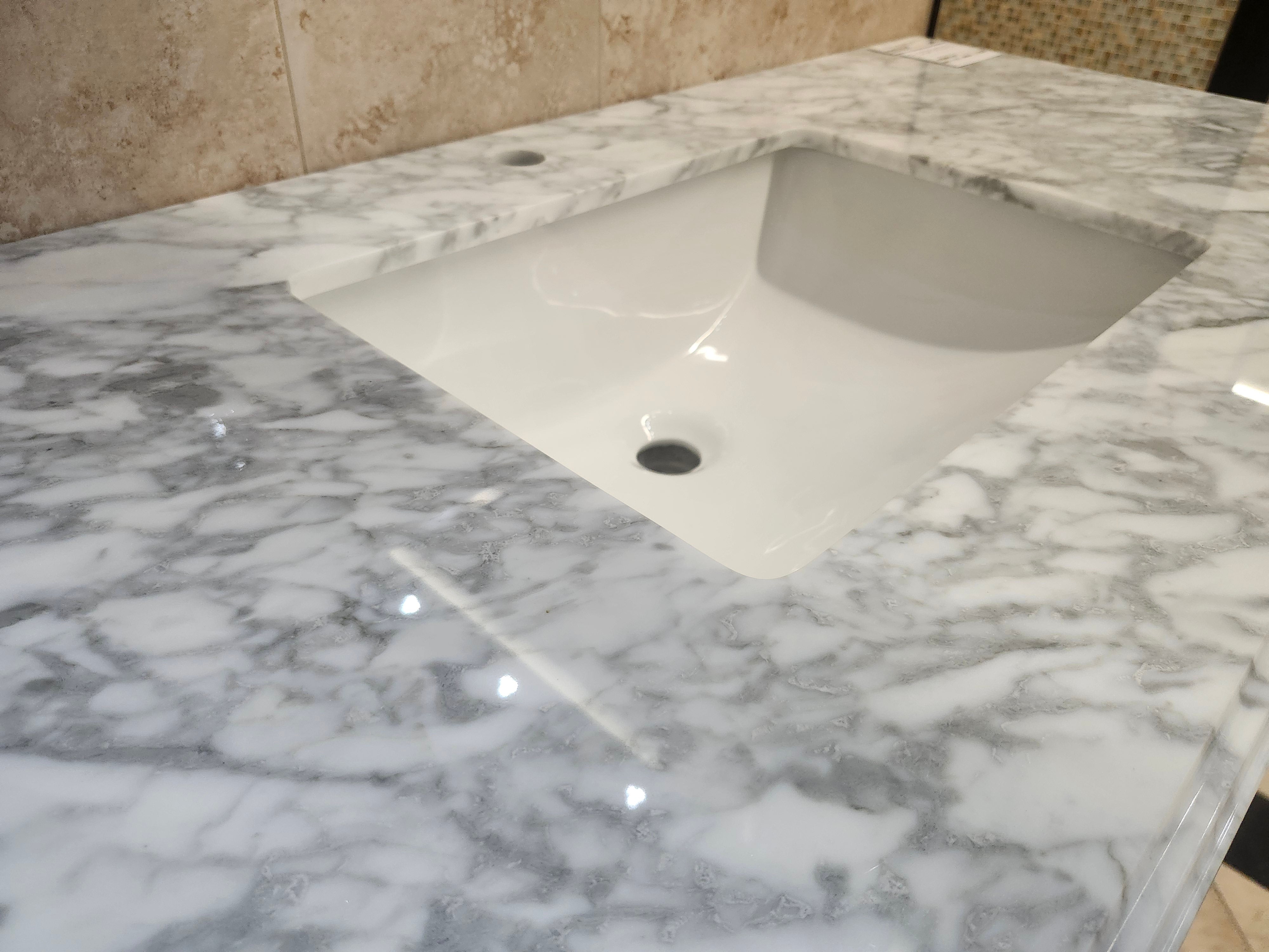 48" Vida Riverfield Vanity and Countertop Combo with Mirror (as is)