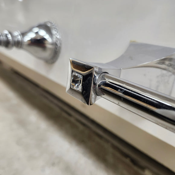 Rubinet Ice 24 Inch Towel Bar Floormodel Sold As Is Chrome Floormodel Clearance As is