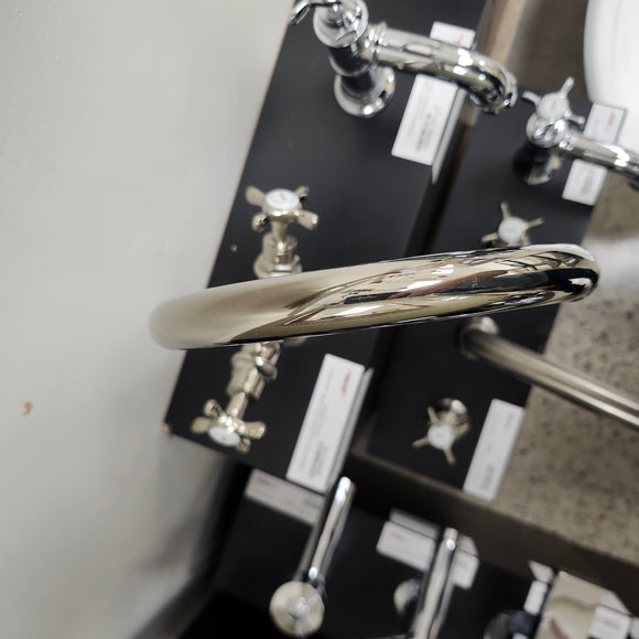 Hansgrohe Axor Series 1 Hole Single Faucet Montreux Cross Handles Polished Nickel Floormodel Clearance as is